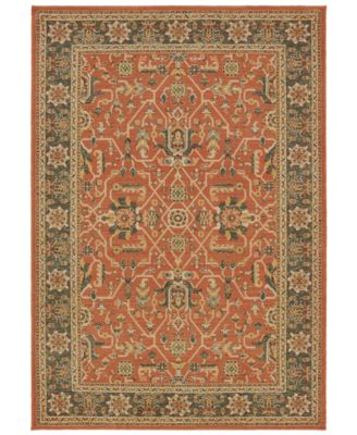 Oriental Weavers - Toscana 9537C Orange/Blue 5'3" x 7'6" Area Rug