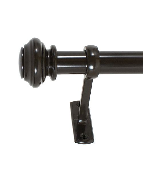Decopolitan 1 Inch Outdoor Knob Telescoping Curtain Rod Set 42