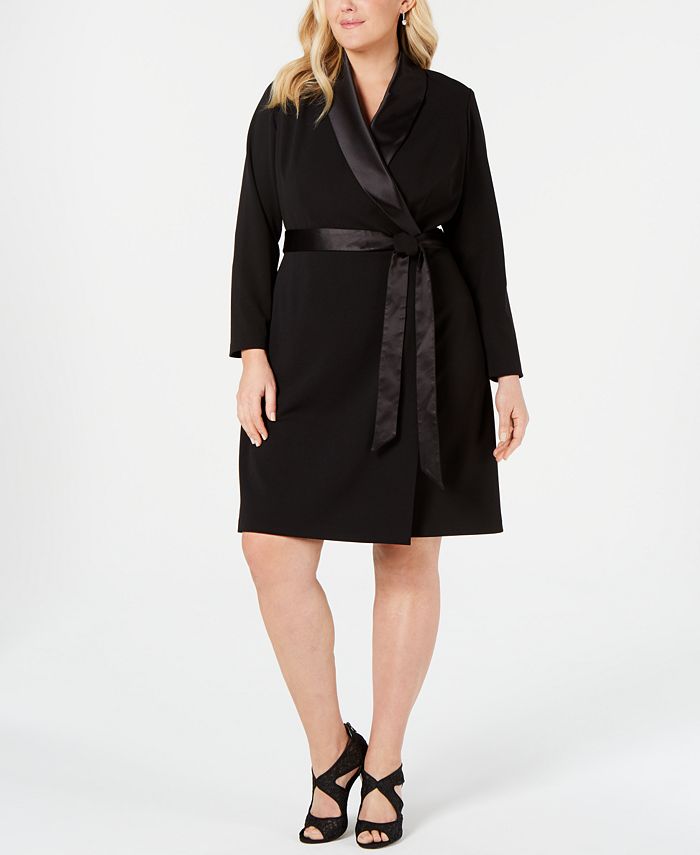At give tilladelse Hold op Standard Adrianna Papell Plus Size Tuxedo Dress & Reviews - Dresses - Plus Sizes -  Macy's