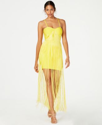 macys yellow dress