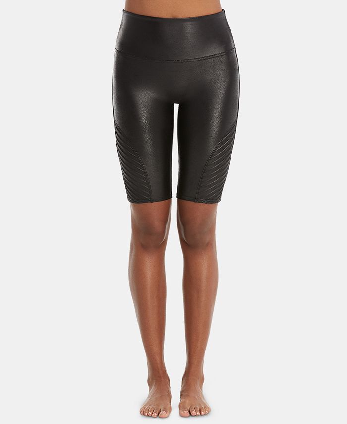 SPANX Leather Bike Shorts for Women