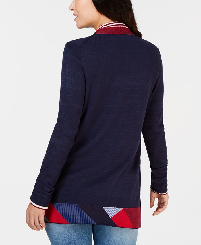 Charter Club Tipped Boyfriend Cardigan Sweater, Created for Macy's Macy's