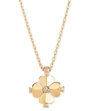 image of Kate Spade New York Gold-Tone Crystal Flower 19