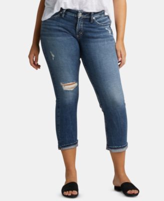 Silver Jeans Co. - Elyse Ripped Capri Jeans