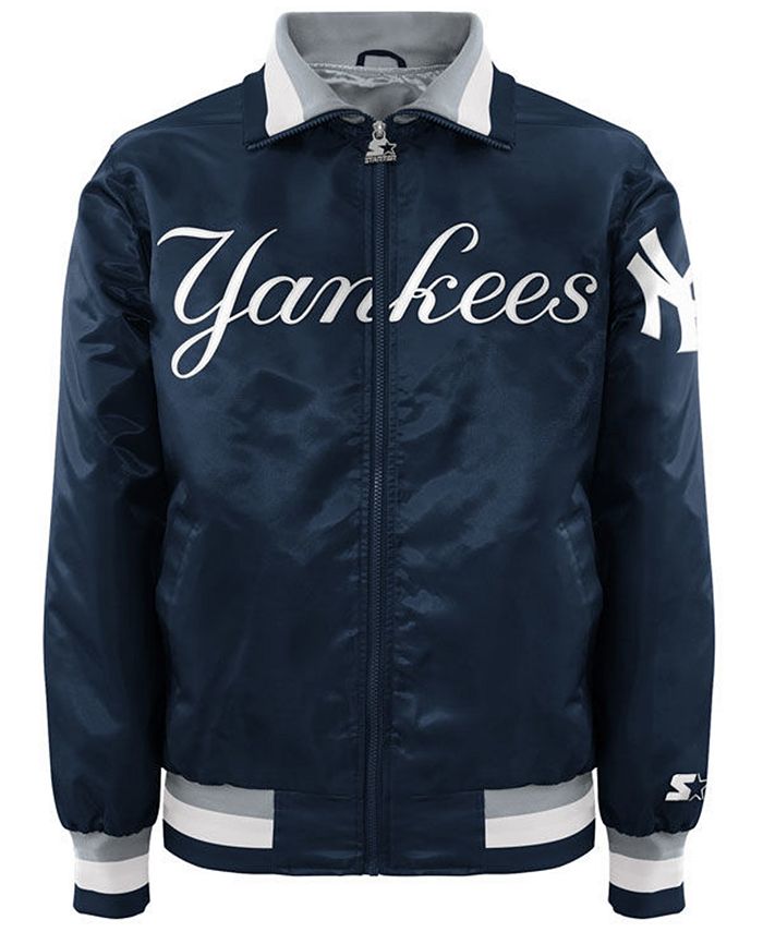 G-III Sports Men's New York Yankees Captain Starter Satin Jacket II ...