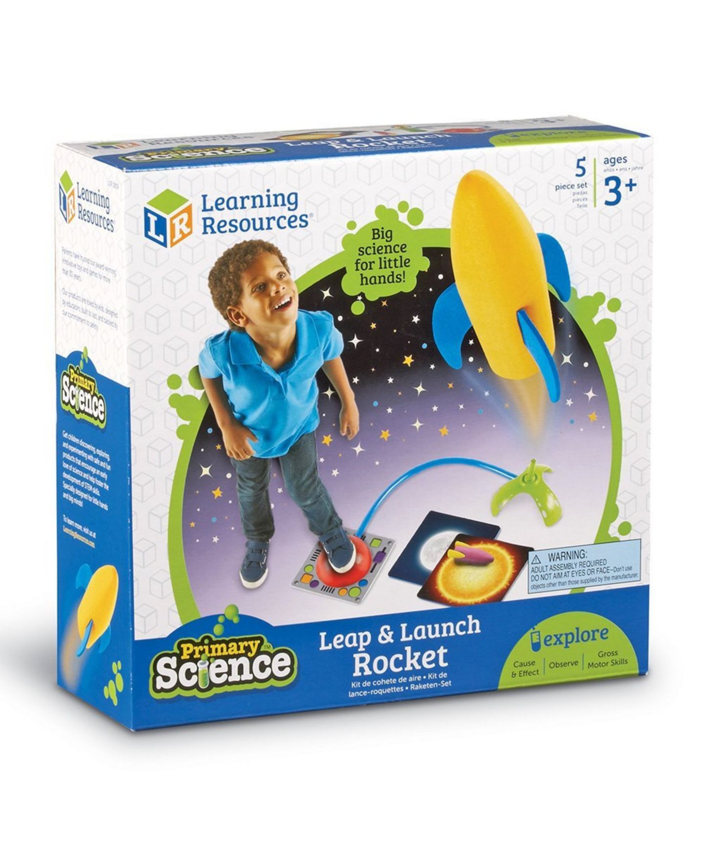 Детские игрушки Areyougame Primary Science Leap Launch Rocket Gross Motor 5-Piece Rocket Launcher, Ages 3+ — фото 8