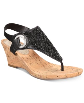 white mountain all good wedge sandals