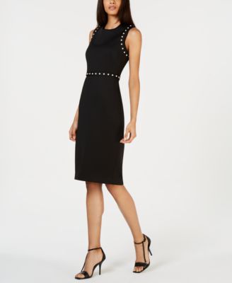 Calvin Klein - Imitation-Pearl Sheath Dress