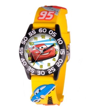 Disney Cars Boys' 3D Black Plastic Time Teacher Watch