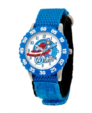 image of Marvel Captain America Boys- Stainless Steel Time Teacher Watch