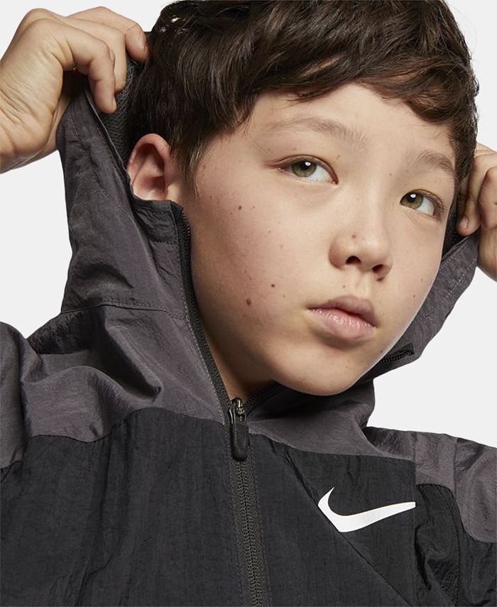 Nike Big Boys Hooded Woven Training Jacket - Macy's