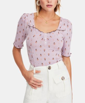 Free People - Bosanova Printed Cropped Top