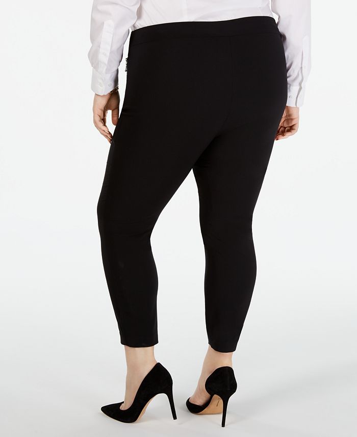 INC International Concepts I.N.C. Plus Size Zipper-Detail Skinny Pants ...