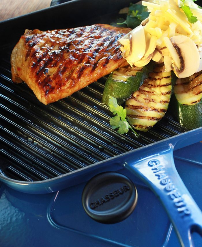 Chasseur French Enameled Cast Iron 10" Panini Press / Grill Macy's