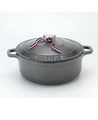 Chasseur 3.25-Quart Red French Enameled Cast Iron Round Dutch Oven