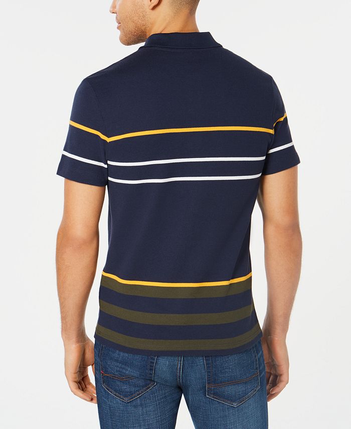 Lacoste Men's Stripe Polo, Created for Macy's & Reviews - Polos - Men ...