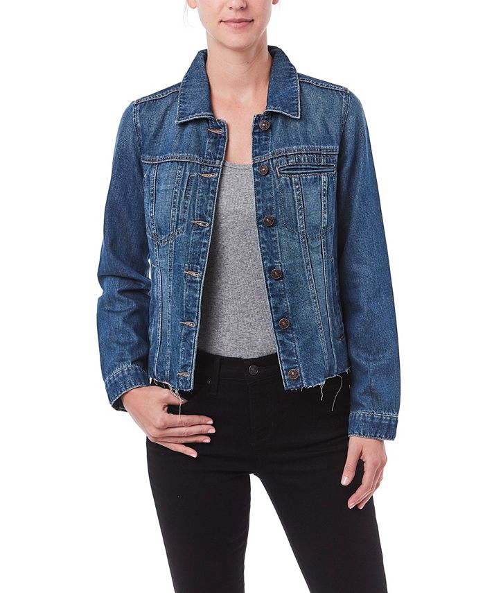 ZCO Nicole Miller New York Denim Jacket with Raw Hem Macy s