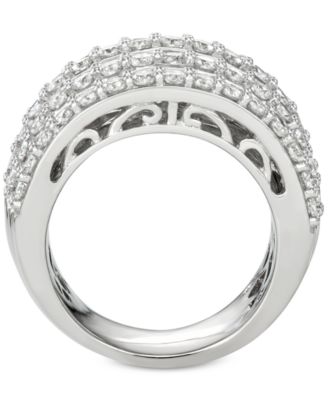 Diamond Five Row Band (5 ct. t.w.) in 14k White, Yellow or Rose Gold