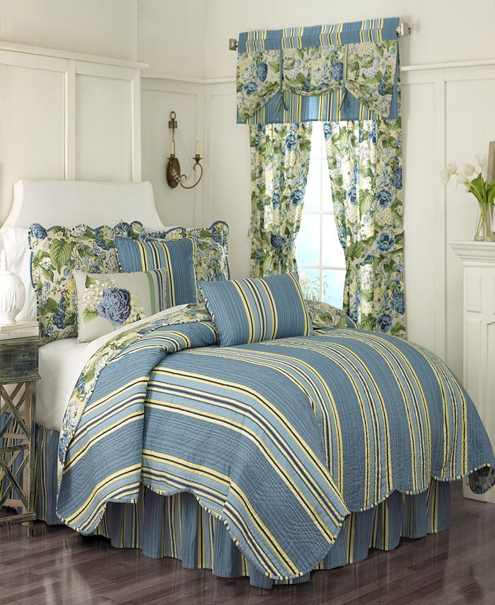 Ellery Homestyles Floral Flourish 3-piece Twin Quilt Set - Macy's