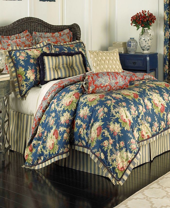 Waverly CLOSEOUT! Sanctuary Rose Queen Comforter Set Macy's