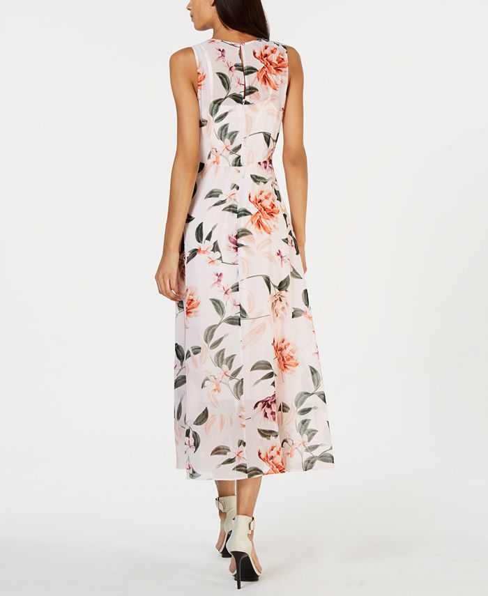 Calvin Klein Printed HighLow FauxWrap Dress Macy's