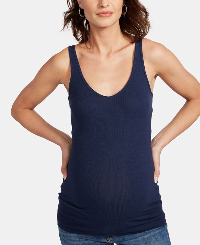 A Pea in the Pod Maternity Ruched Tank Top - Macy's
