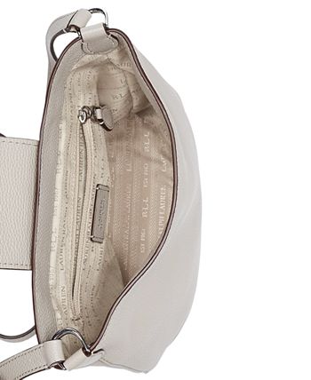 Lauren ralph lauren cornwall 2025 pebbled leather bucket crossbody