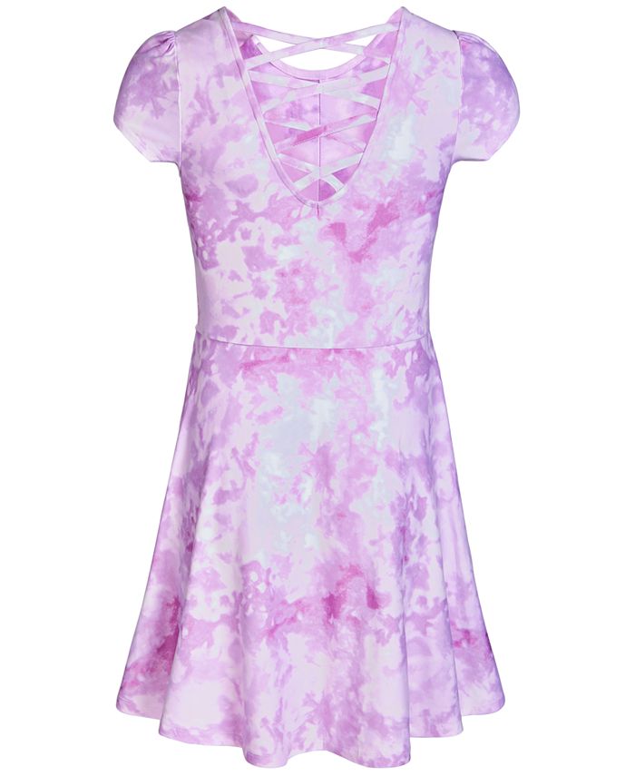 Epic Threads Super Soft Big Girls Tie-Dyed Fit & Flare Dress, Created ...