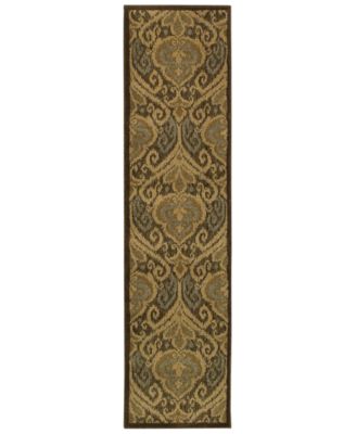 Oriental Weavers - Casablanca 4464A Green/Ivory 1'10" x 7'6" Runner Area Rug