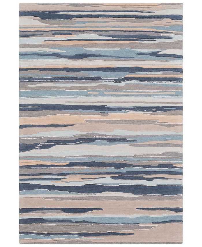 Surya - Vernier VRN-1010 Navy 5' x 7'6" Area Rug