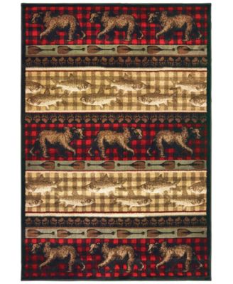 Oriental Weavers - Woodlands 9594B Red/Multi 7'10" x 10' Area Rug