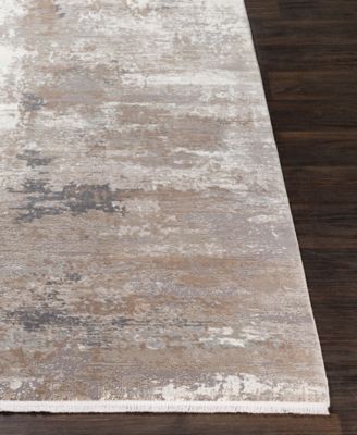 Solar SOR-2300 Taupe 3' x 9'10" Runner Area Rug