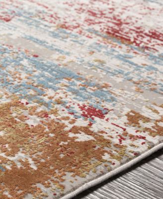 Solar SOR-2303 Burnt Orange 7'6" x 11'2" Area Rug