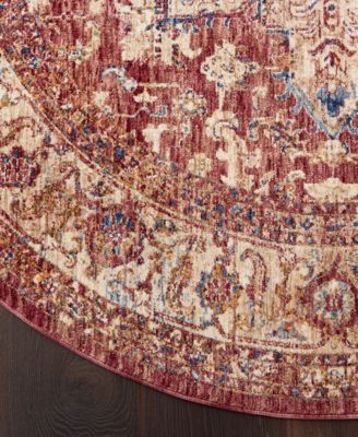 Taza Heriz 5' Round Area Rug