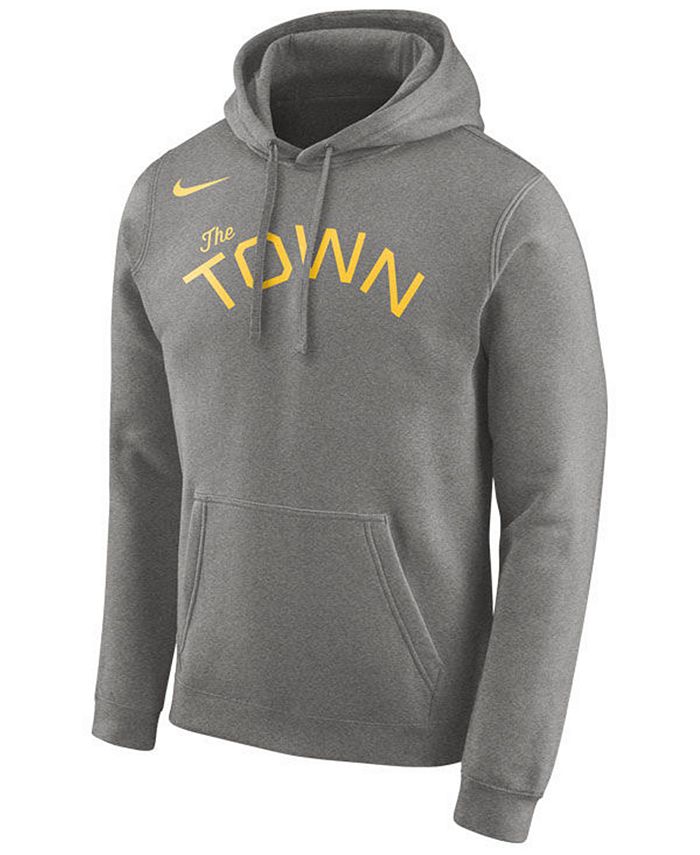 Nike Men's Golden State Warriors Earned Edition Logo Essential Hoodie ...