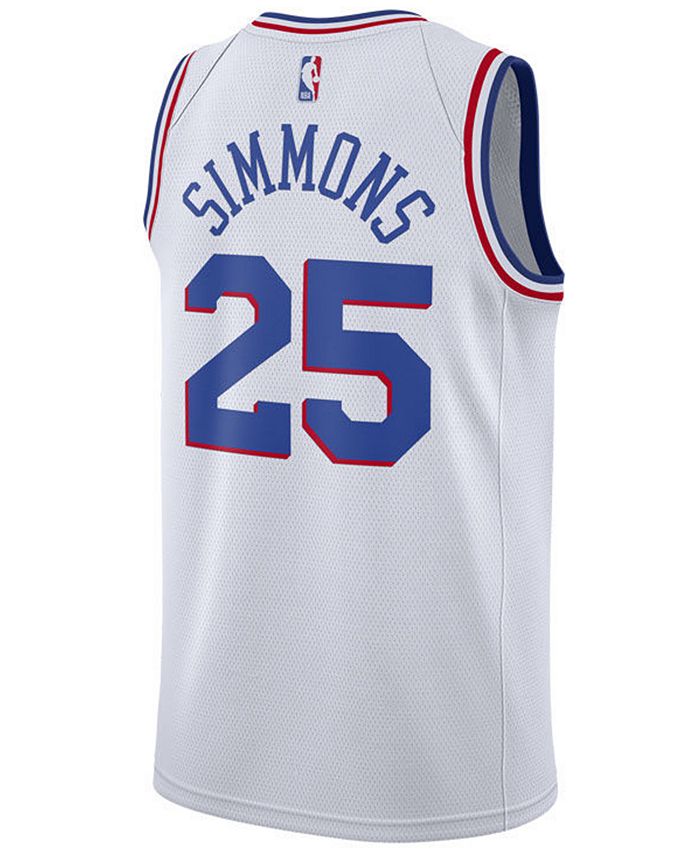 Nike Men's Ben Simmons Philadelphia 76ers Earned Edition Swingman ...