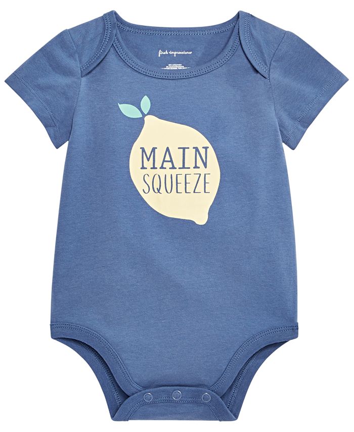 First Impressions Baby Girls or Boys Main Squeeze Graphic Bodysuit ...
