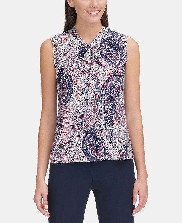 Tommy Hilfiger - Sleeveless Knot-Detail Top