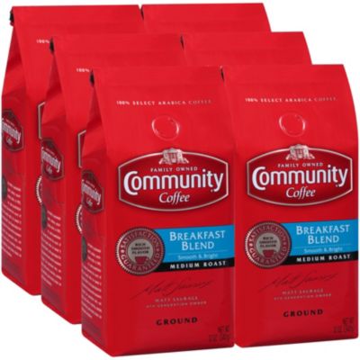 Community Coffee Breakfast Blend Medium Roast Premium Ground Coffee, 12 ...