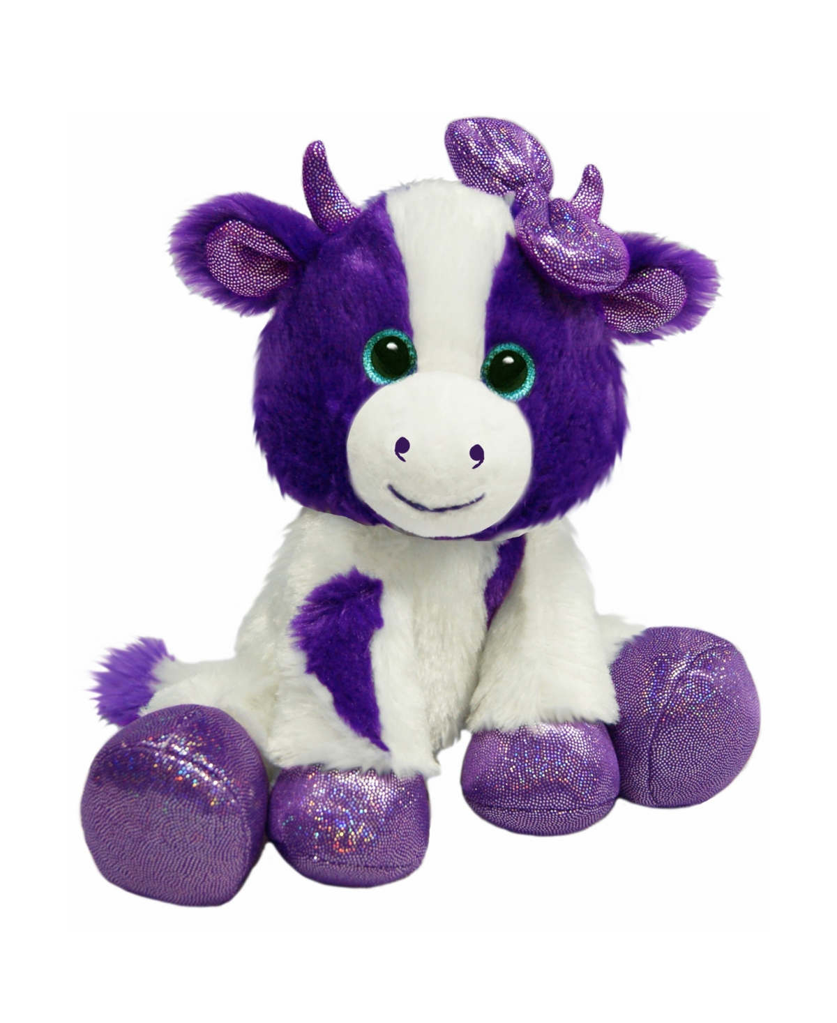 First & Main Babies' - 7 Inch Gal Pals Plush, Callie Cow In Dark Purple