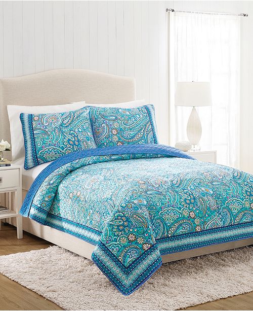 Vera Bradley Daisy Dot Paisley Full Queen Quilt