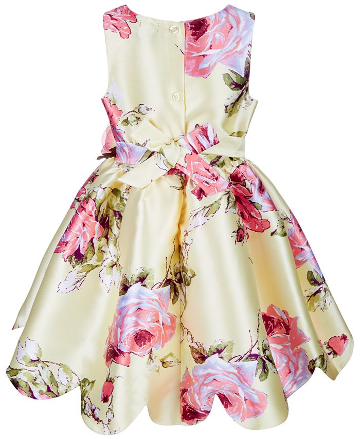 Pink & Violet Little Girls Floral-Print Dress - Macy's