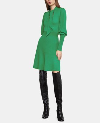 bcbg green sweater dress