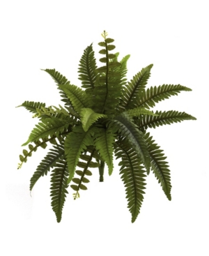 Nearly Natural 14" Boston Fern Artificial Plant, Set Of 6 In Green