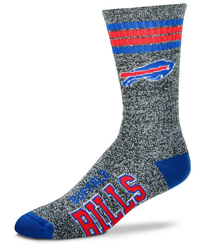For Bare Feet Buffalo Bills Marbled 4 Stripe Deuce Crew Socks - Macy's