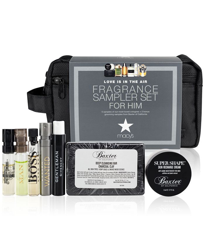 Created For Macy's 8Pc. Love Is In The Air Fragrance Sampler Set For Him Macy's
