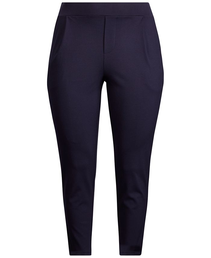 Lauren Ralph Lauren Plus Size Ponté-Knit Jogger Pants - Macy's