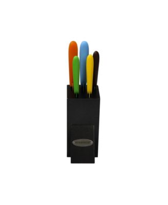 6-Piece Non-Stick Coating knife set with Block