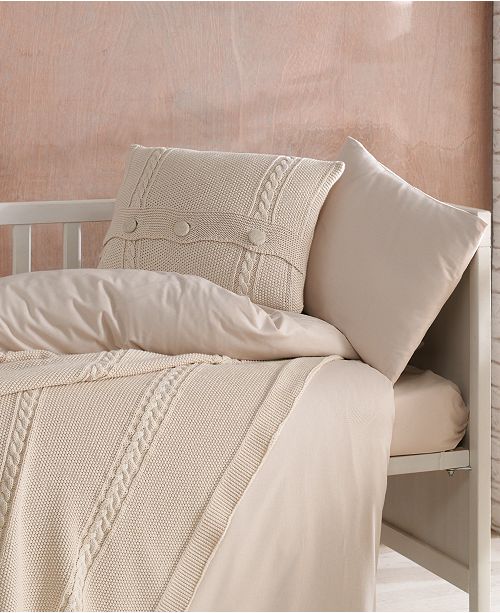 Nipperland Heritage Natural Cotton Crib Bedding Set 5 Piece