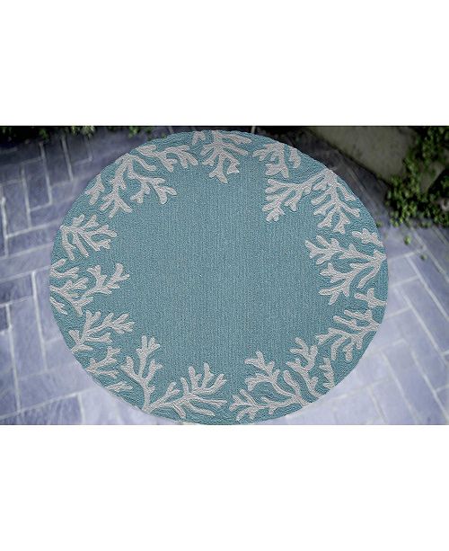 liora manne capri coral border indoor outdoor rug